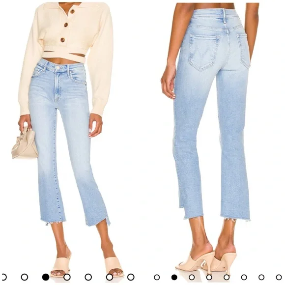MOTHER The Insider Crop Step FrayJeans In LIMITED EDITION Size 26